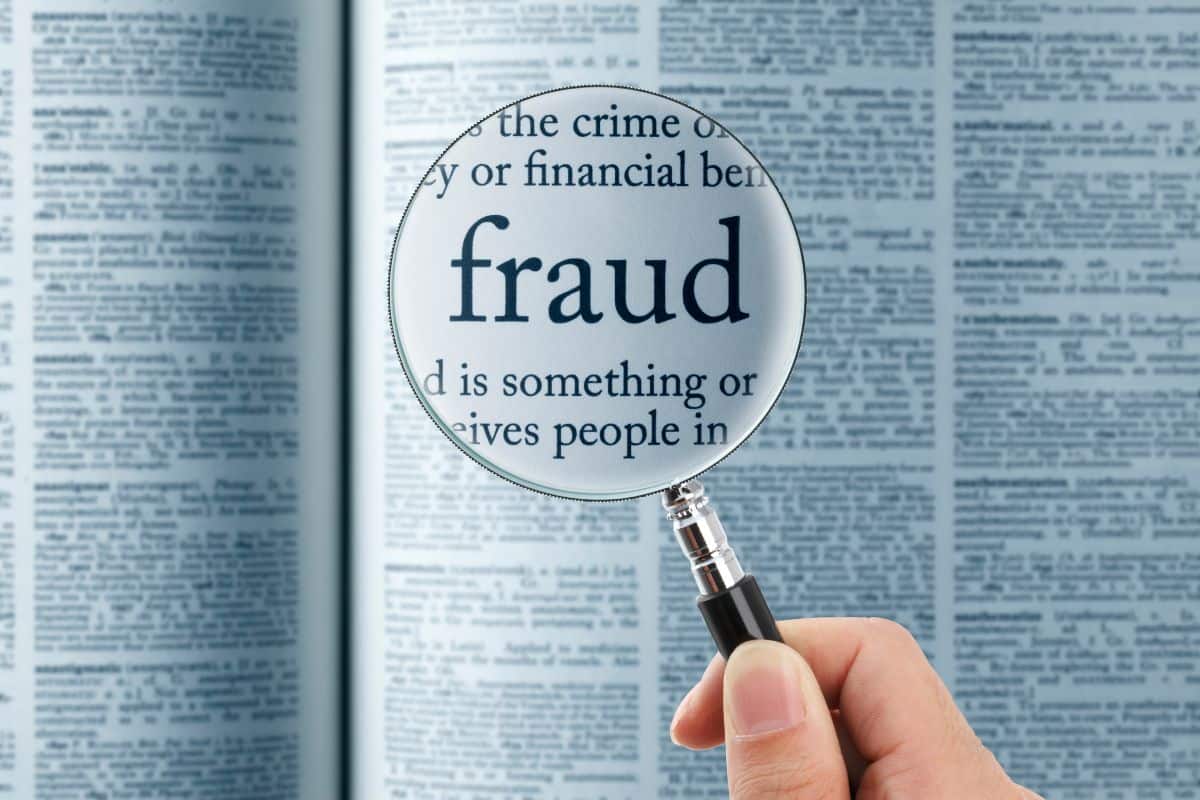 fraud in a newspaper