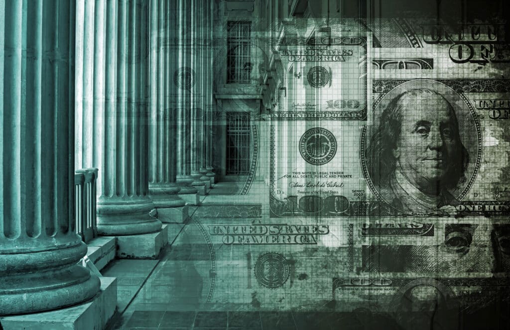 Financial Law: Columns and US currency